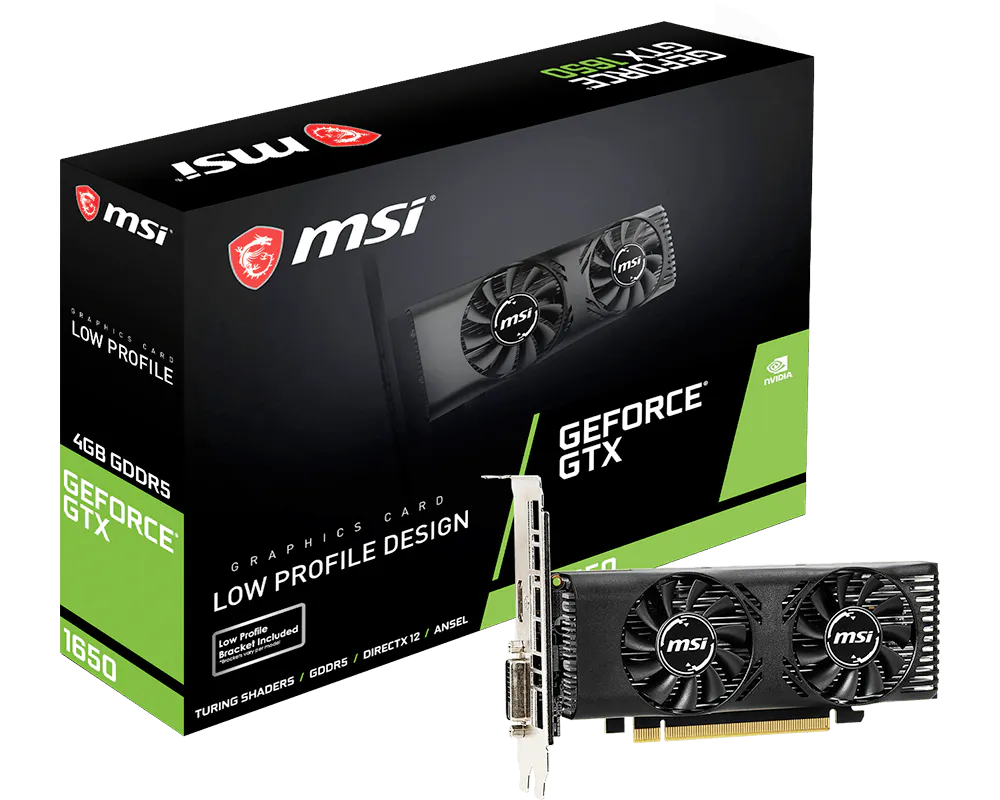 MSI GeForce GTX 1650 4GT LP